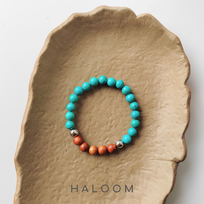 Turquoise bracelet 8mm