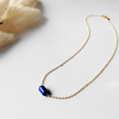 Clarity lapis lazuli necklace