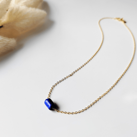 Clarity lapis lazuli necklace