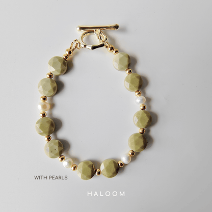 Alashan Jasper Bracelet for Calm & Strength.