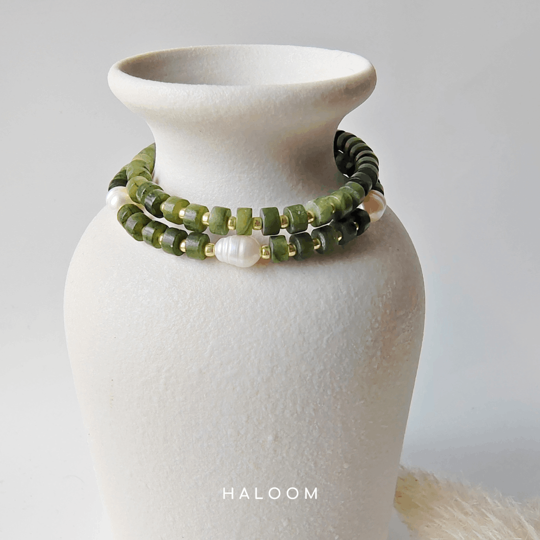 Canadian Green Jade Bracelet for Harmony & Prosperity