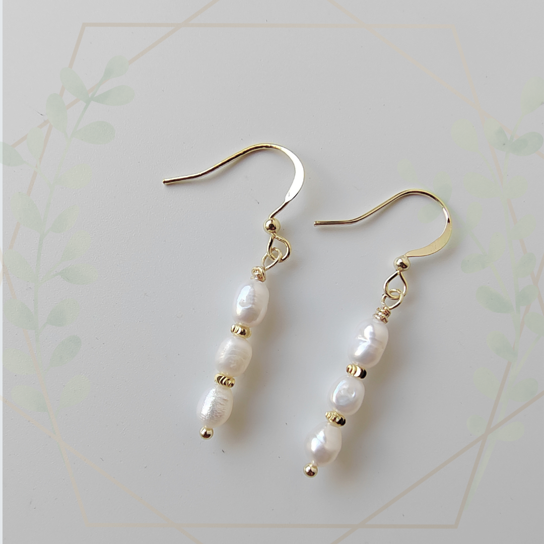 Anting-anting mutiara Tenaga Dalam 4x5mm