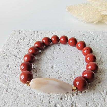 Fire Up Your Drive red jasper bracelet.