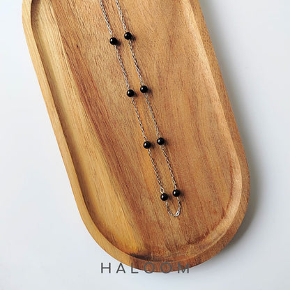 Black onyx necklace