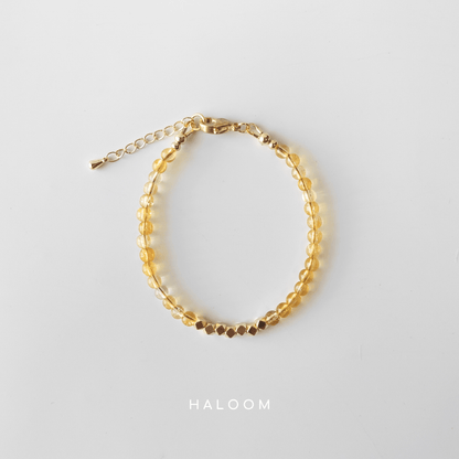 Citrine bracelet (4mm)