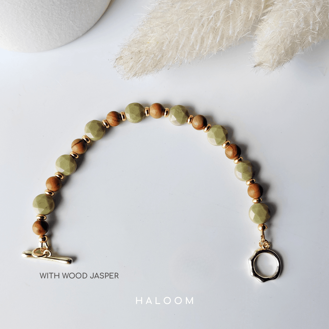Alashan Jasper Bracelet for Calm & Strength