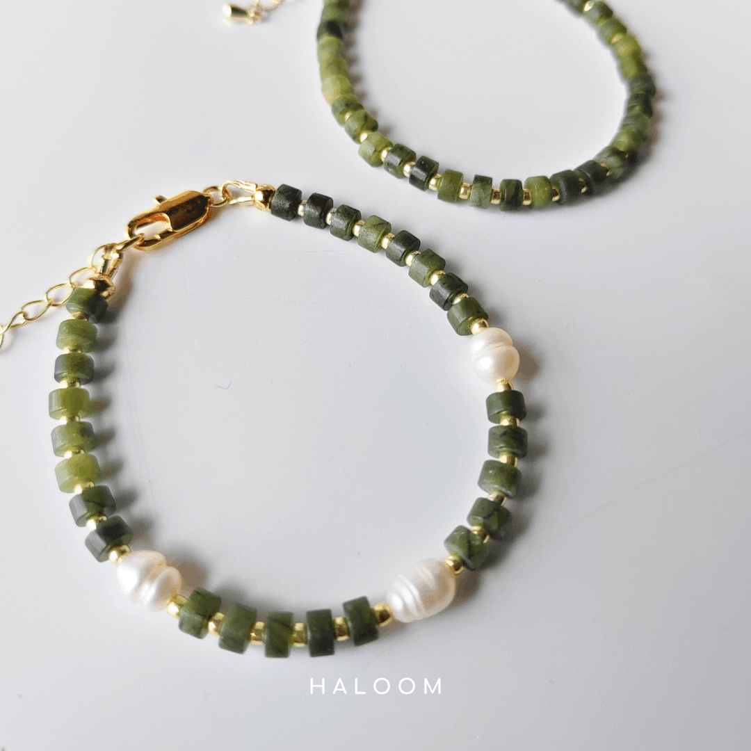 Canadian Green Jade Bracelet for Harmony & Prosperity