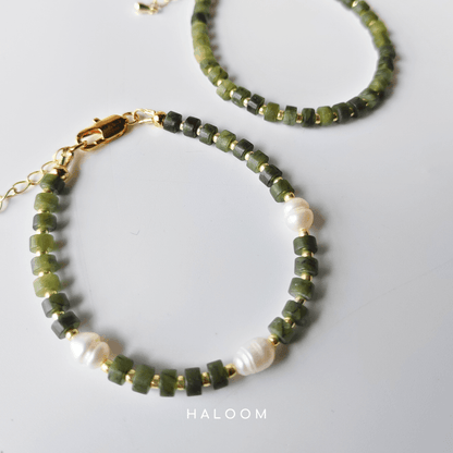 Canadian Green Jade Bracelet for Harmony & Prosperity