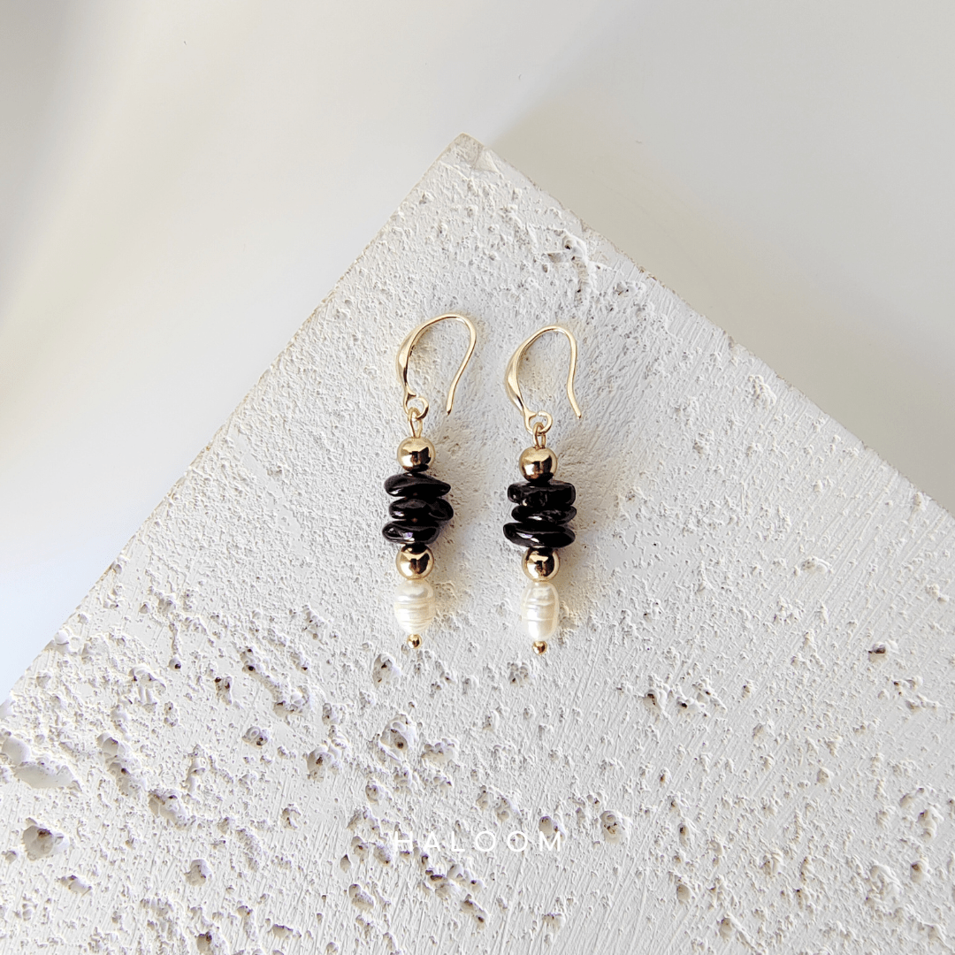 Creative Flow garnet earrings