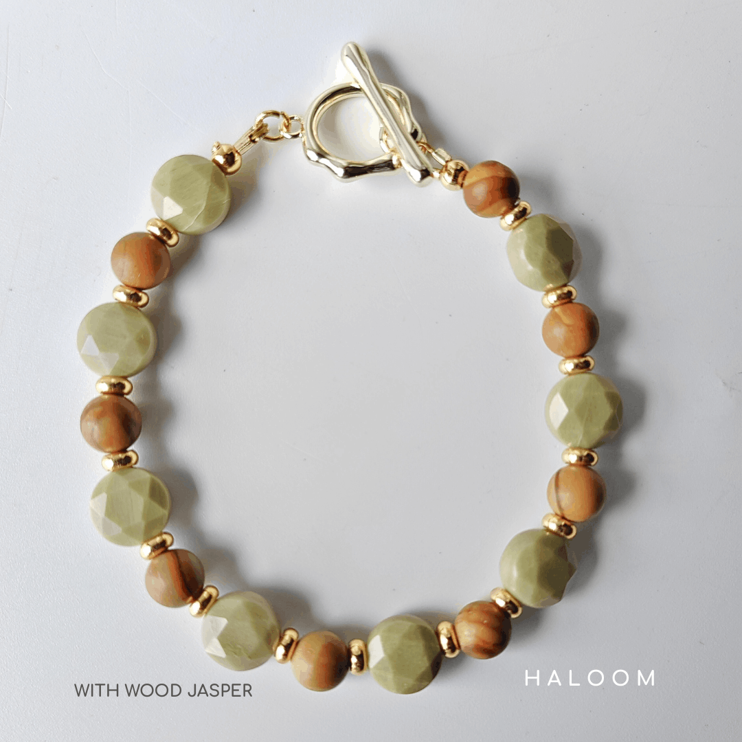 Alashan Jasper Bracelet for Calm & Strength