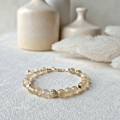 Golden Fortune | Gold Rutilated Quartz 6mm