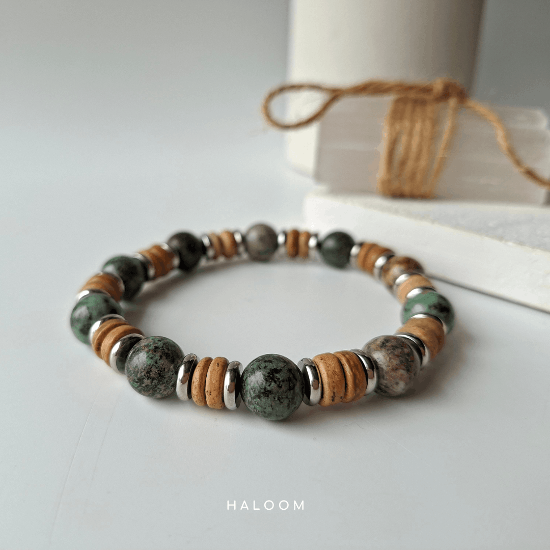 The Reinvention Bracelet | African Turquoise 10mm