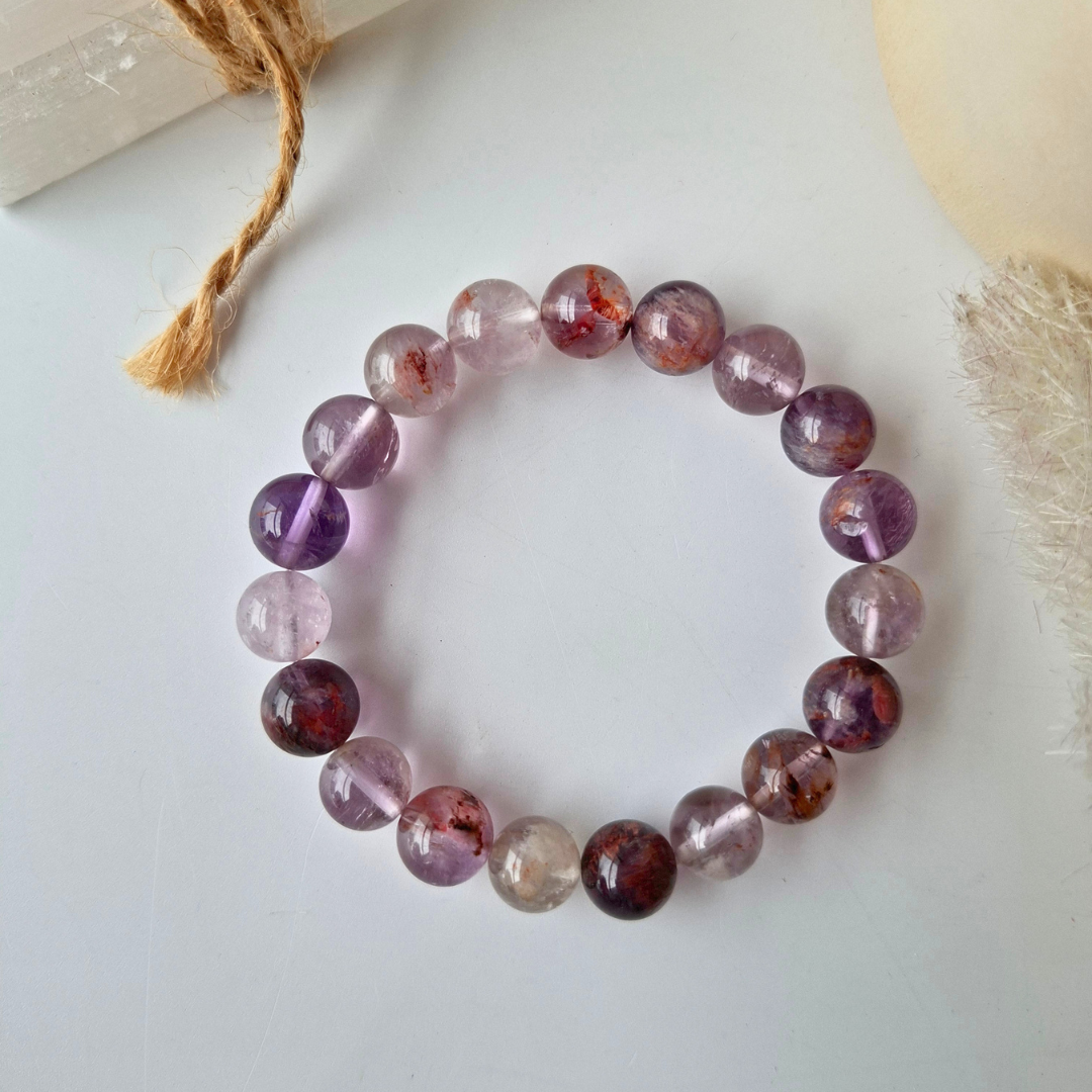 Phantom Within | Purple Phantom Quartz Crystal Bracelet
