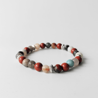 Fire & Flow | Bloodstone, Red Jasper & Amazonite