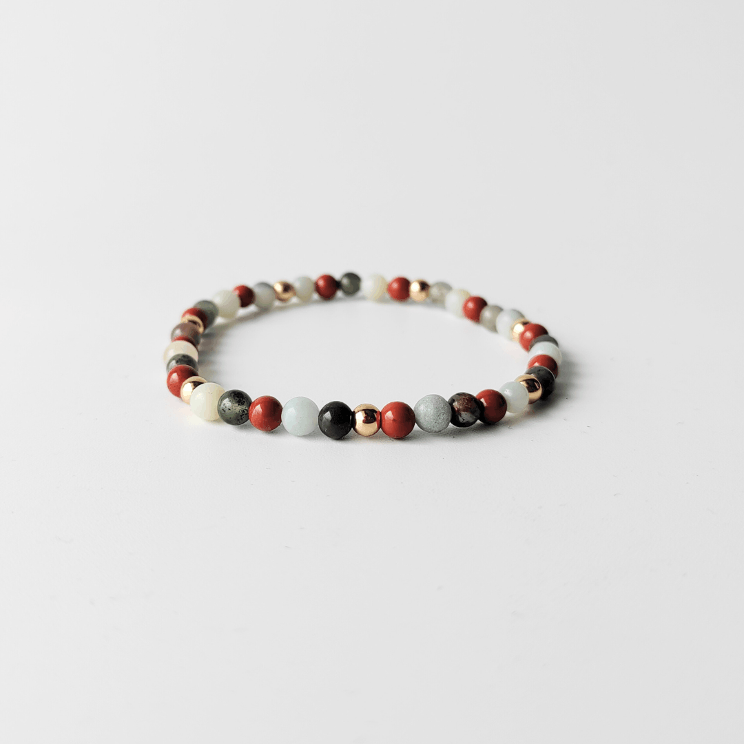 Fire & Flow | Bloodstone, Red Jasper & Amazonite