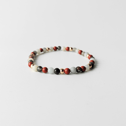 Fire & Flow | Bloodstone, Red Jasper & Amazonite