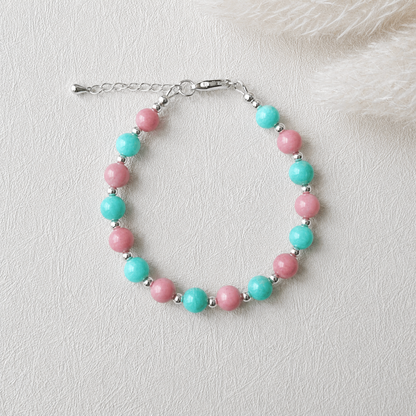 Heart & Truth | Amazonite and Rhodochrosite bracelet