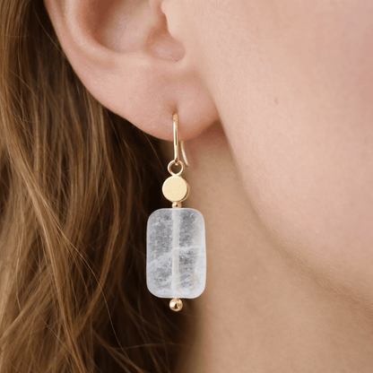 Master Healer clear quartz earrings