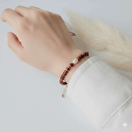 Brecciated Jasper Bracelet for Vitality & Grounding