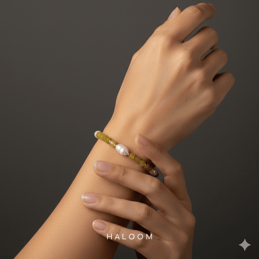 Lemon Jade Bracelet for Joy & Positivity