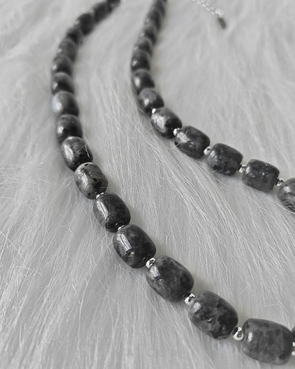 Energy Protection larvikite necklace.