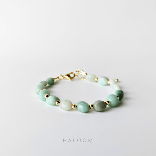 amazonite bracelet nugget shape